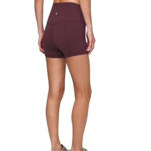 Lululemon Align High-Rise Short 4" in
Mulled Wine Size 6